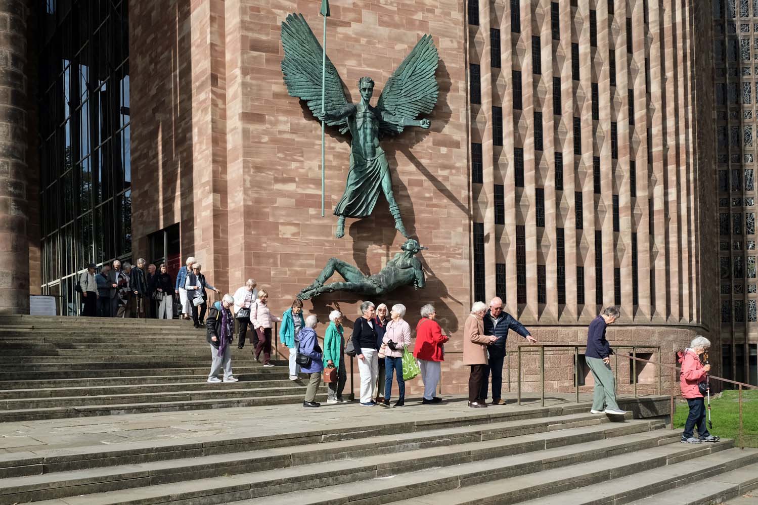 Leaving under St Michael and the Devil.