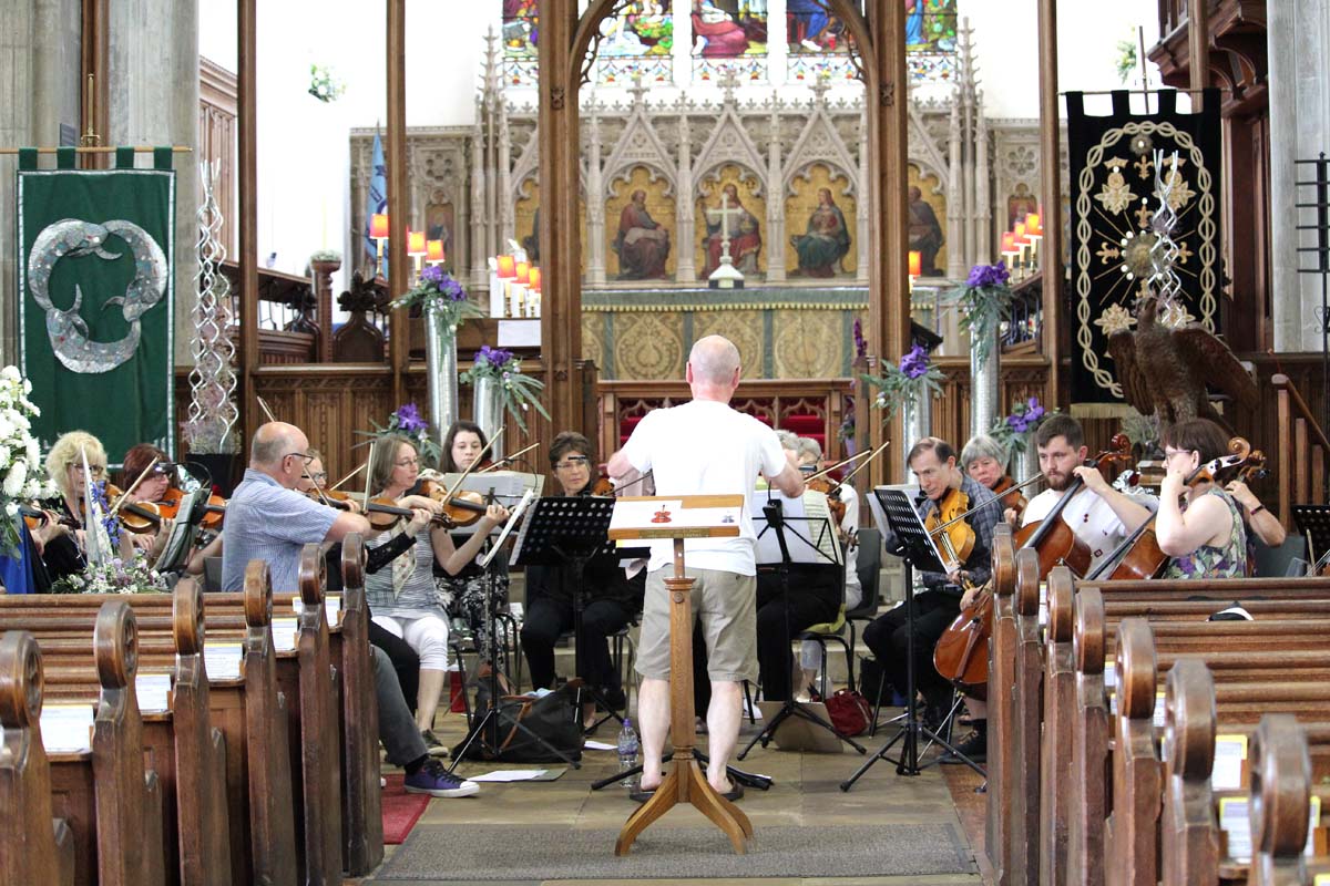 Claydon Chamber Orchestra rehearsal 