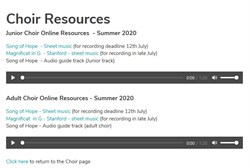 choir resources