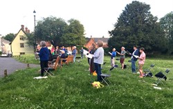 Outdoor choir rehearsal origin