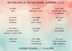 Aftershock Programme Summer 20