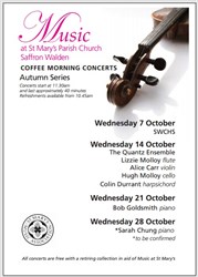 Coffee morning concerts Autumn