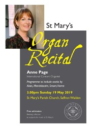 Organ Recital Anne Page 19 May