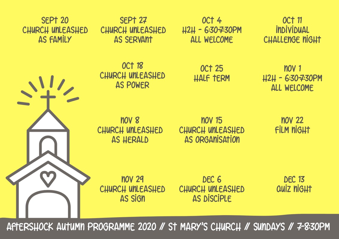 Aftershock Autumn Programme 20