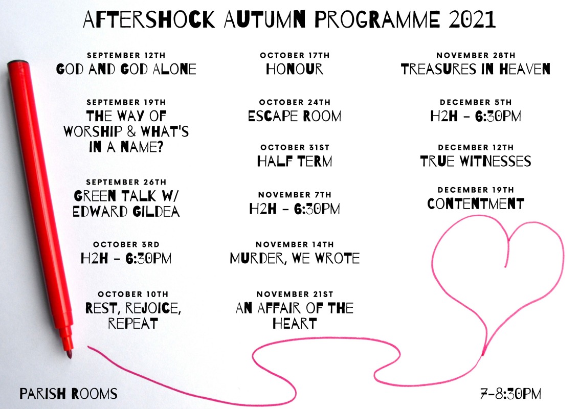 Aftershock Autumn Programme 20