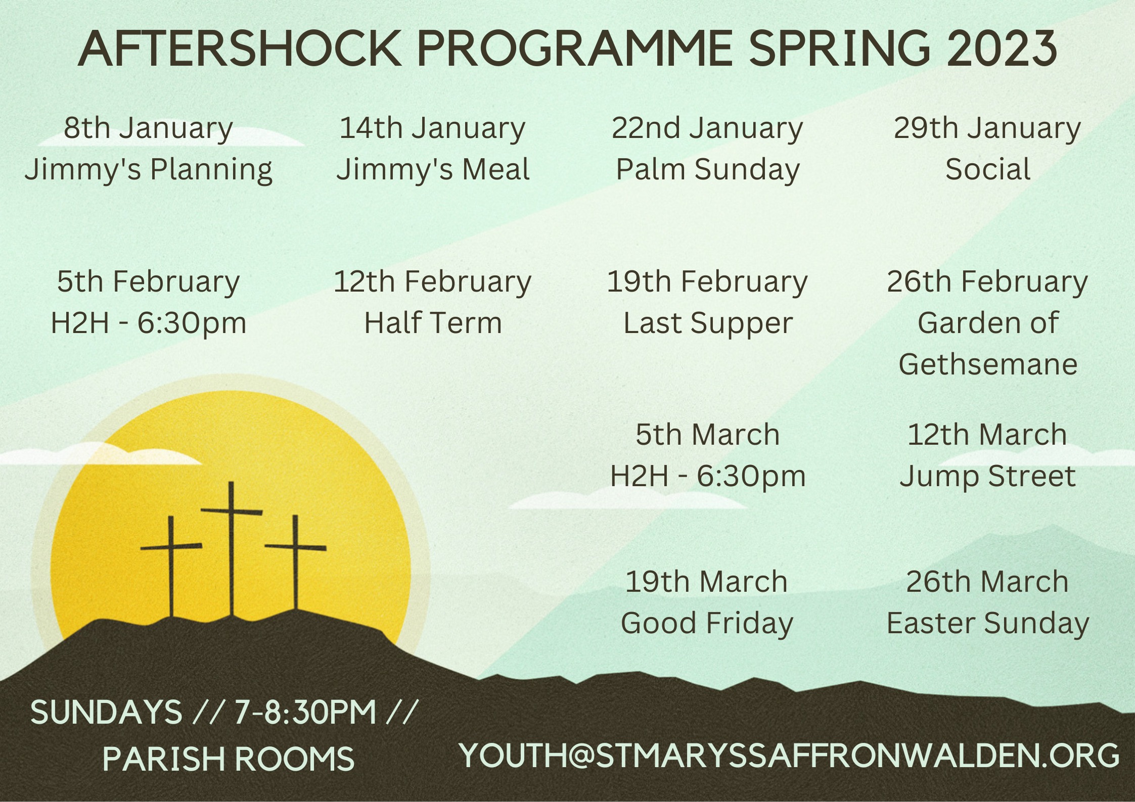 Aftershock Programme Spring 20