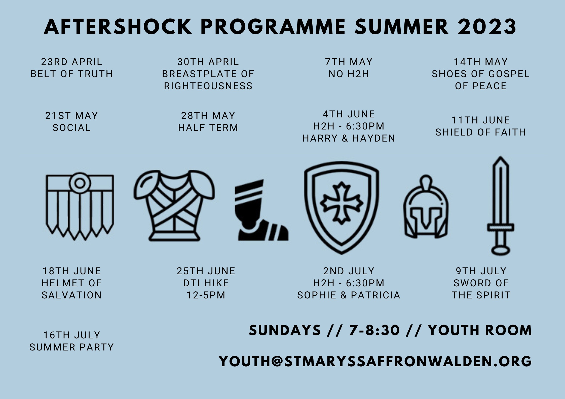 Aftershock Programme Summer 20